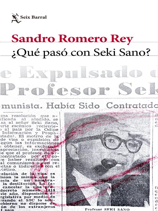 Title details for ¿Qué pasó con Seki Sano? by Sandro Romero Rey - Available